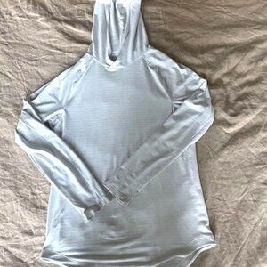 Lululemon Drysense License to Train Hoodie Mens Size S White/Heathered Bone
